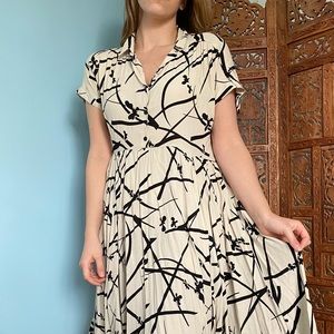 URBAN OUTFITTERS abstract midi dress